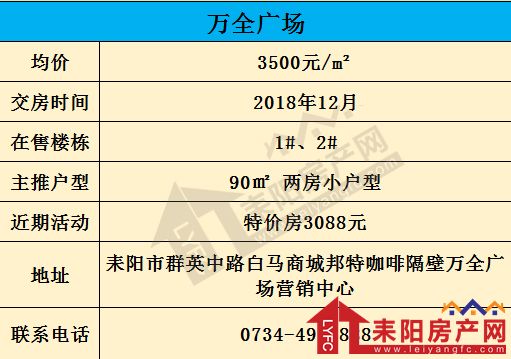 耒阳11月份最全房价新鲜出炉!